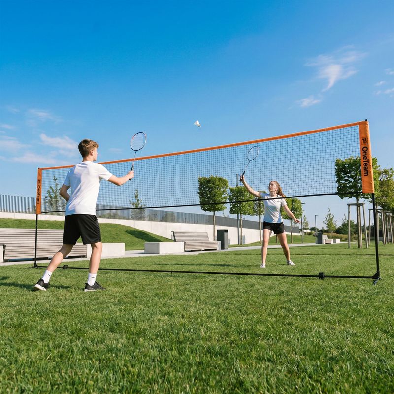 Badmintonová síť OneTeam Netura 4 orange 9