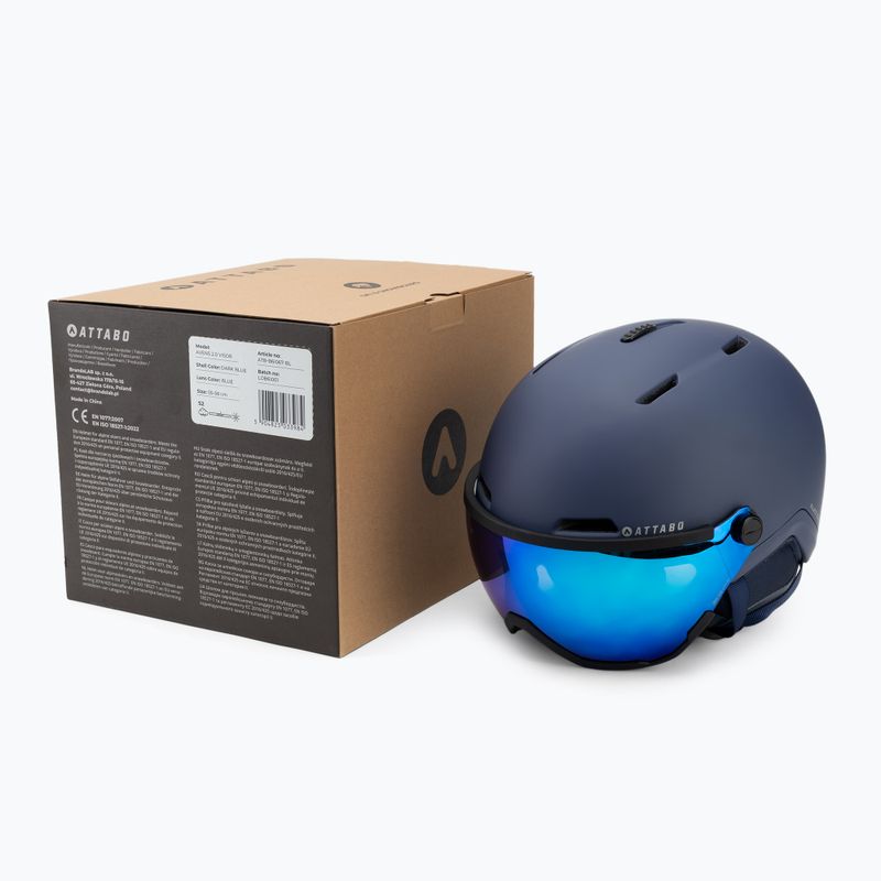 Lyžařská helma ATTABO Avens 2.0 Visor modrá 9