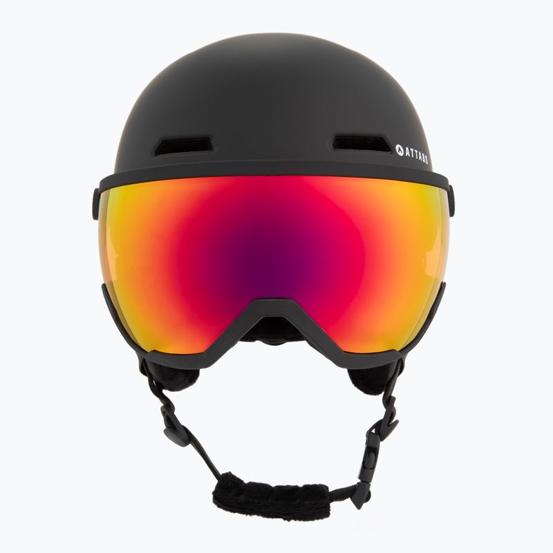 Dětská lyžařská helma ATTABO Avens 2.0 Jr Visor černá 2
