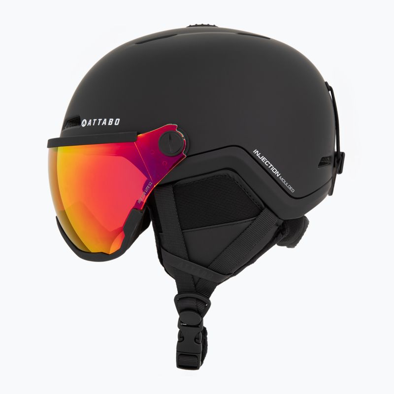 Dětská lyžařská helma ATTABO Avens 2.0 Jr Visor černá 3