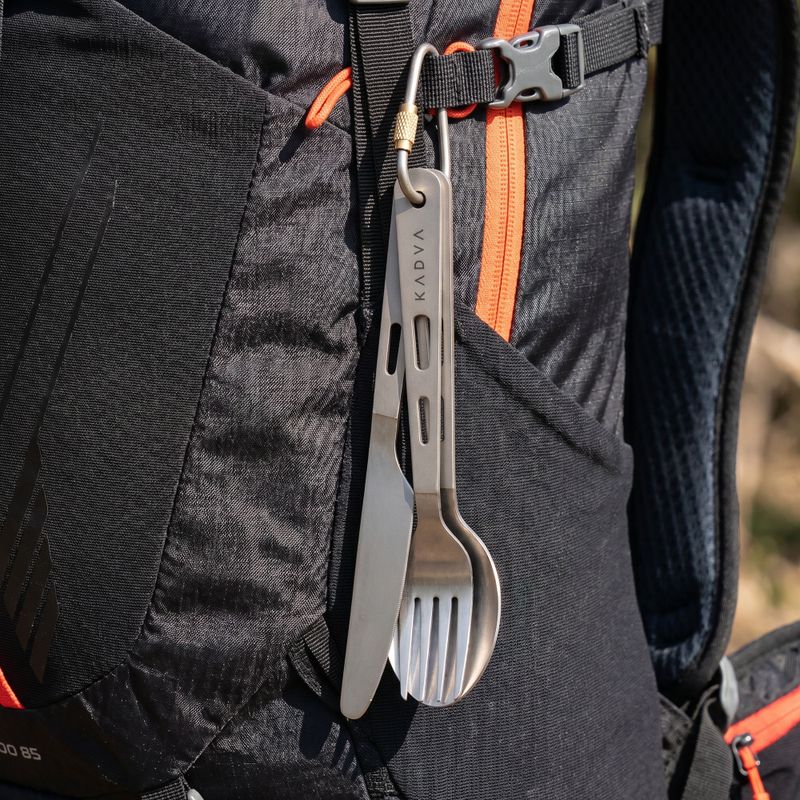 Turistický příbor KADVA titanium ultralight gray 5