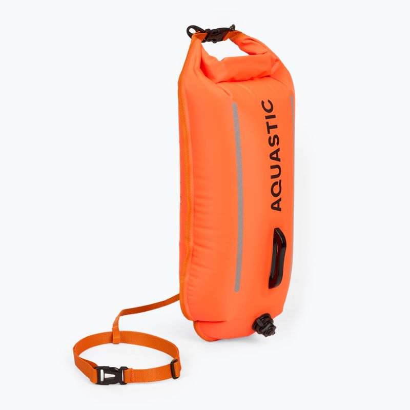 Záchranný plovák na plavání s kapsou AQUASTIC double-chamber orange 3