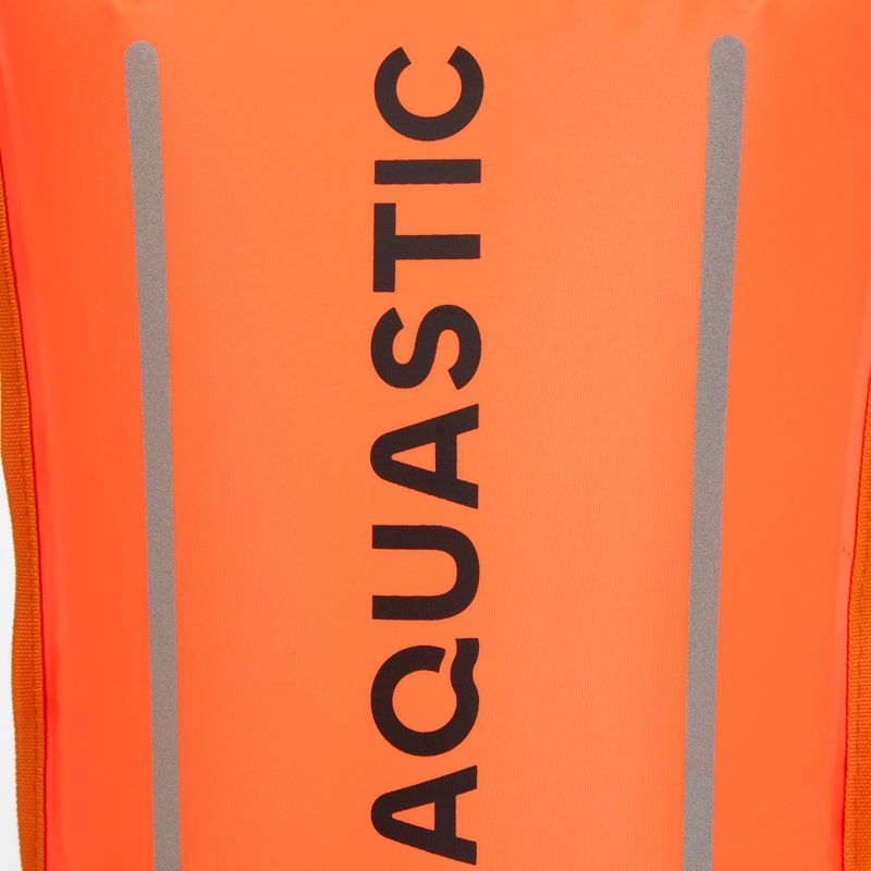 Záchranný plovák na plavání s kapsou AQUASTIC double-chamber orange 5
