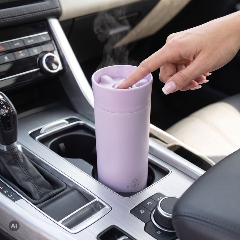 Termohrnek Kadva 360 ClickDrink Pink 4