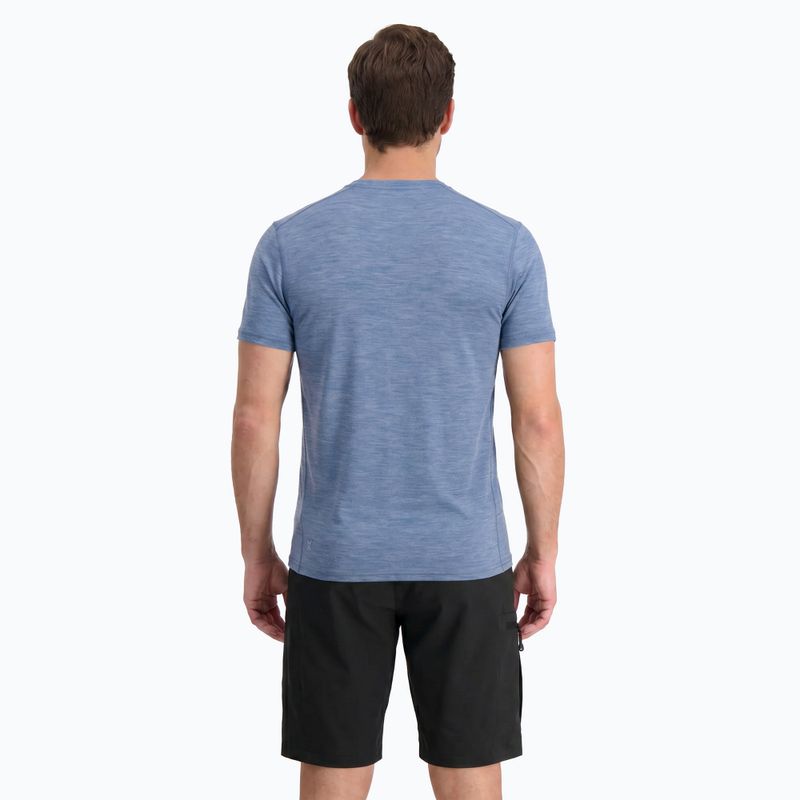 Pánské termoregulační tričko WOOLCANO Merino 100% TEE0546 modré 3