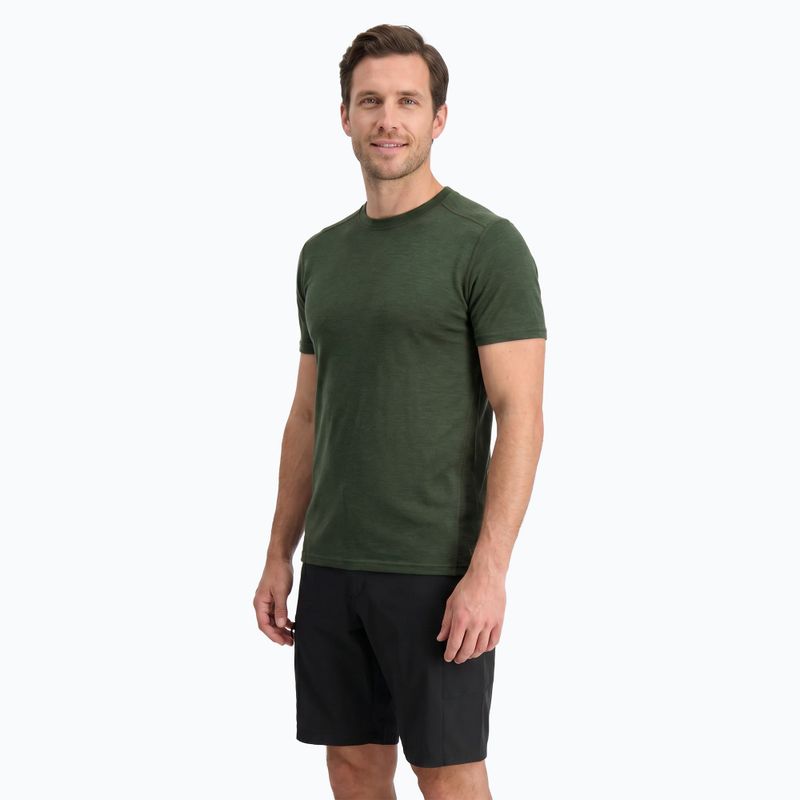 Pánské termoregulační tričko WOOLCANO Merino 100% TEE0546 zelené