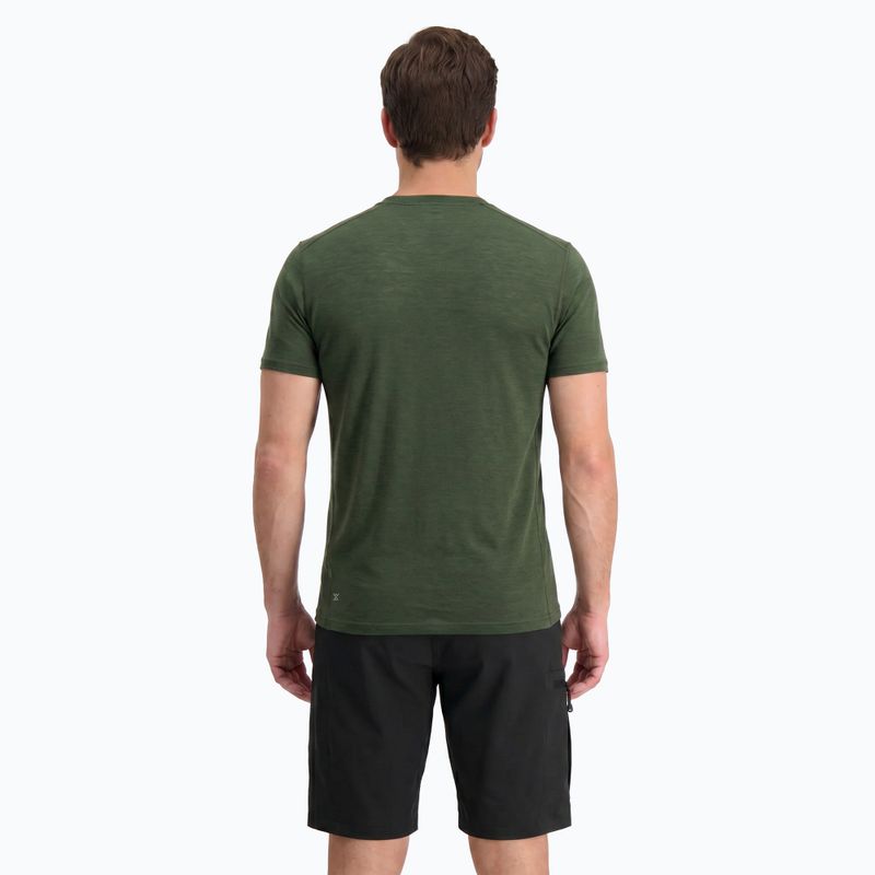 Pánské termoregulační tričko WOOLCANO Merino 100% TEE0546 zelené 3