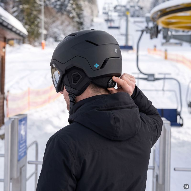 Lyžařská helma ATTABO Avens 3.0 Visor ERT Czarny 8