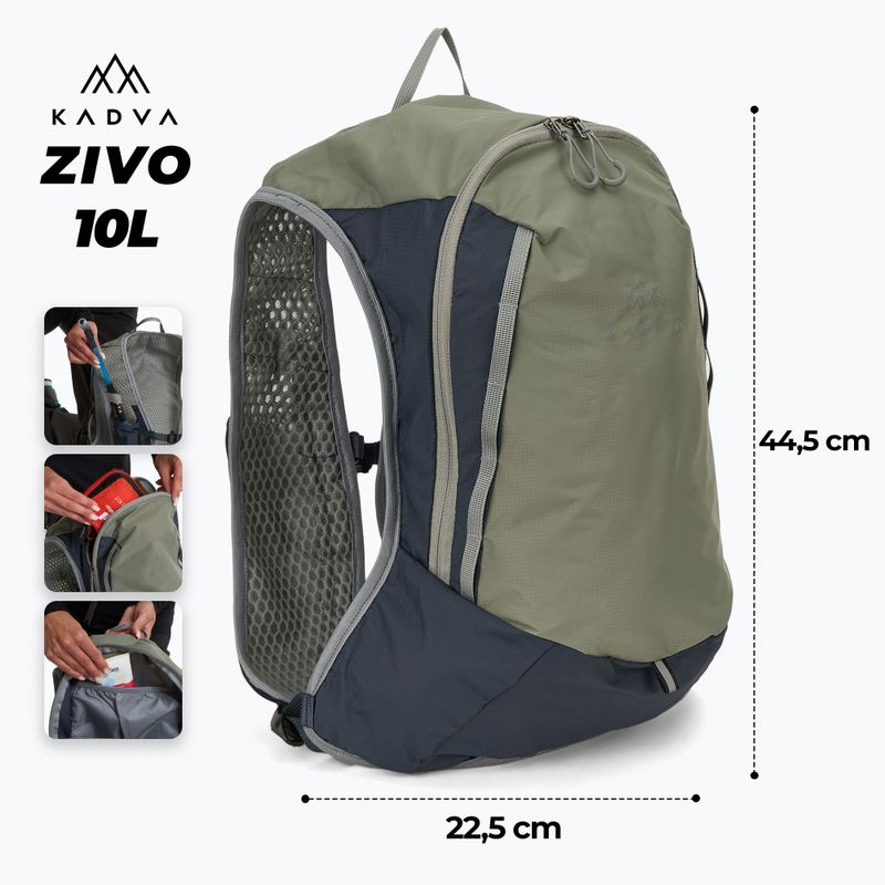 Turistický batoh KADVA Zivo 10 l grey 2