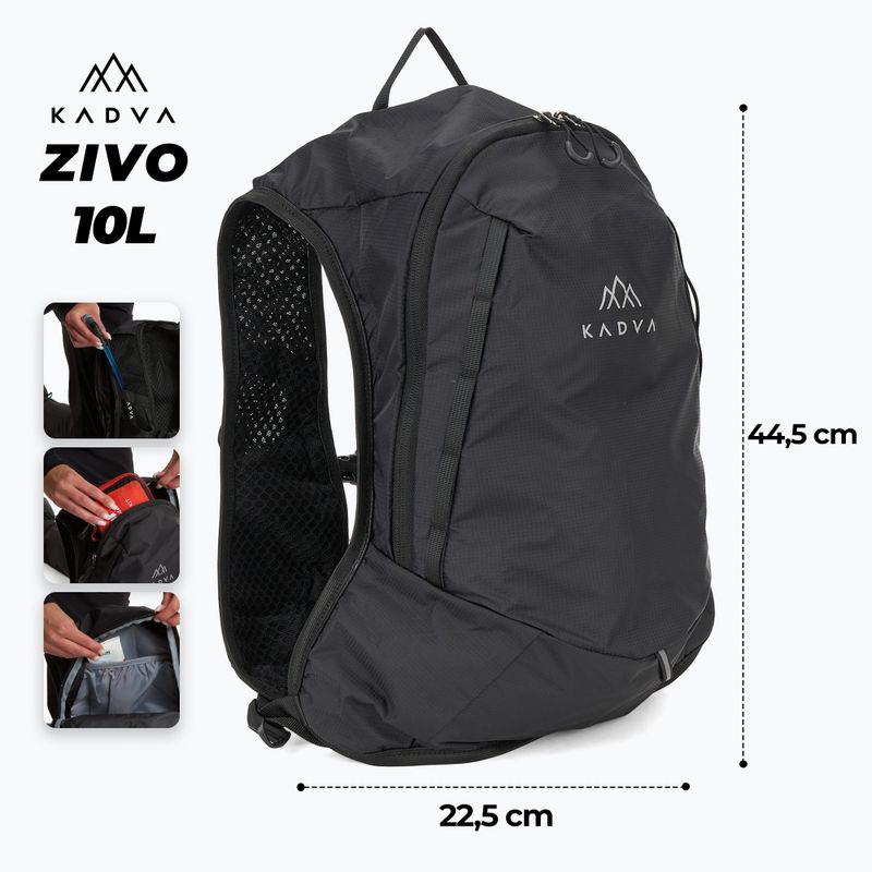 Turistický batoh KADVA Zivo 10 l černý 2