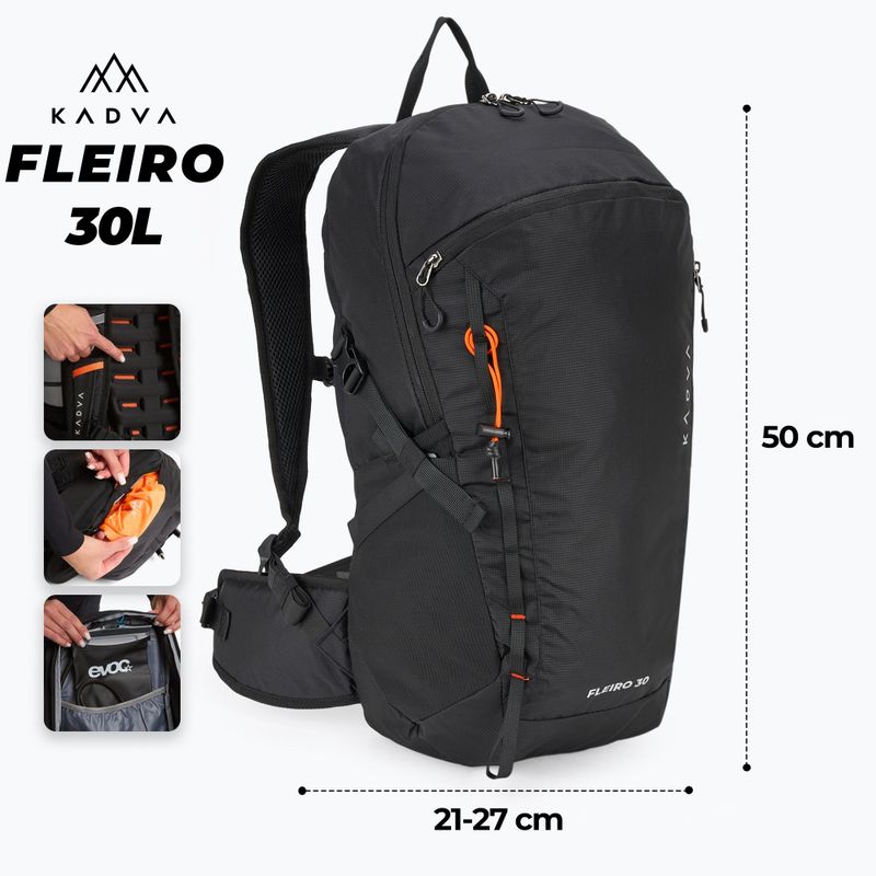 Turistický batoh KADVA Fleiro 30 l černý 2