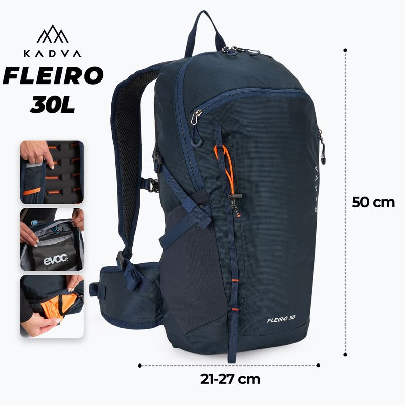 Turistický batoh KADVA Fleiro 30 l modrý 2