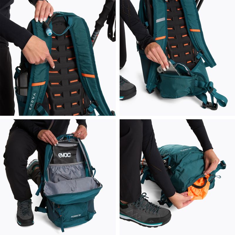 Turistický batoh KADVA Fleiro 30 l dark blue 12