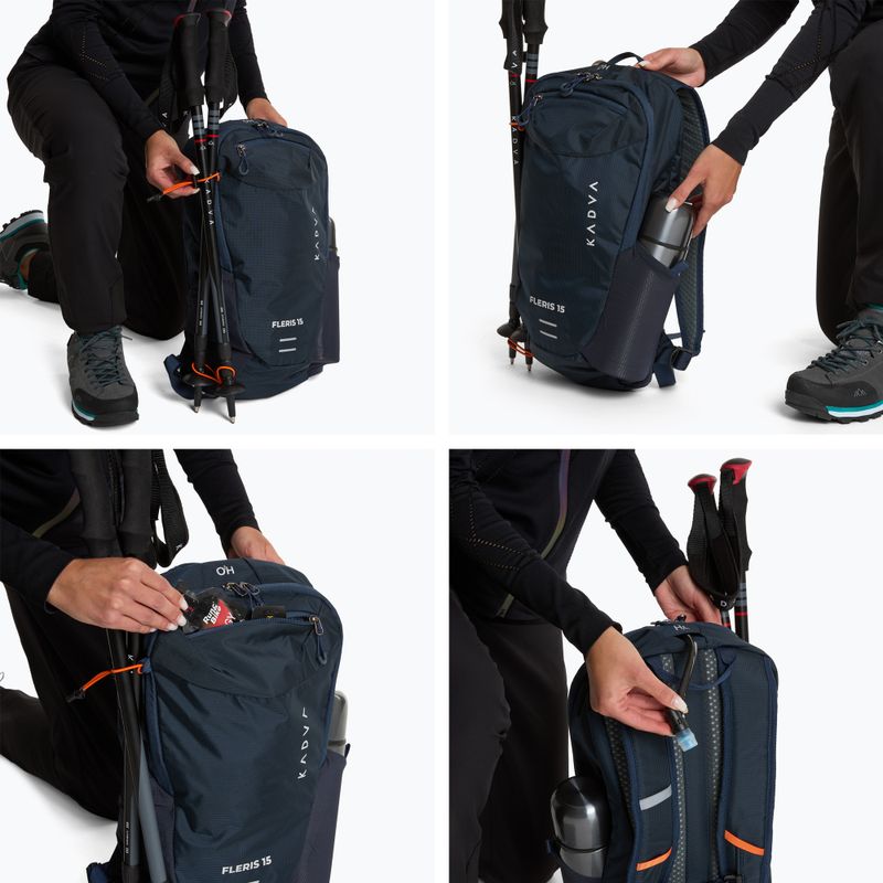 Turistický batoh KADVA Fleris 15 l blue 10