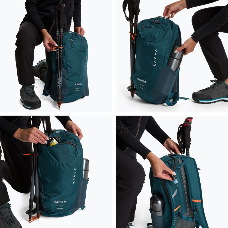 Turistický batoh KADVA Fleris 15 l dark blue 10