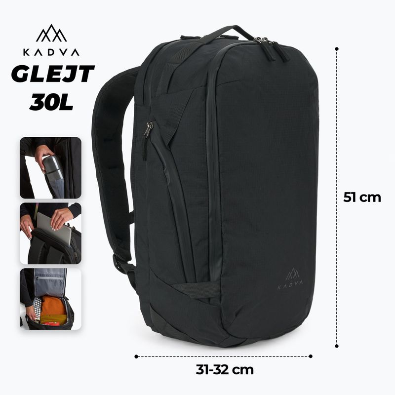 Turistický batoh KADVA Glejt 30 l černý 2