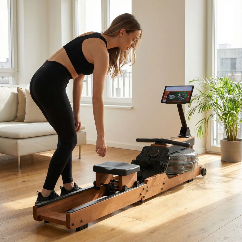 Veslovací trenažér XTREXO RM300 5