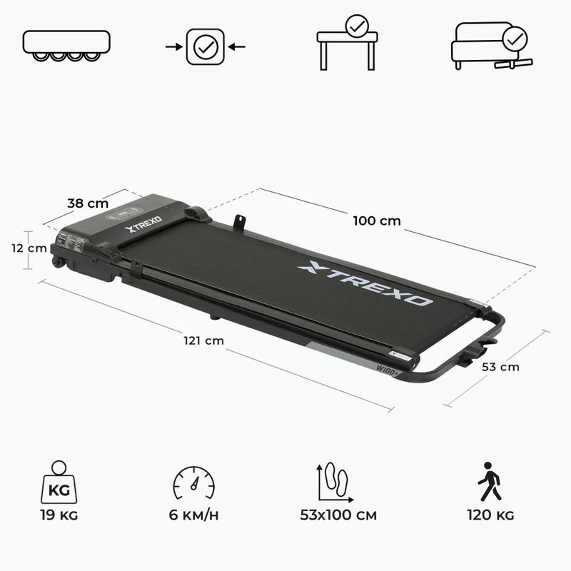 Běžecký pás XTREXO W100+ black 3