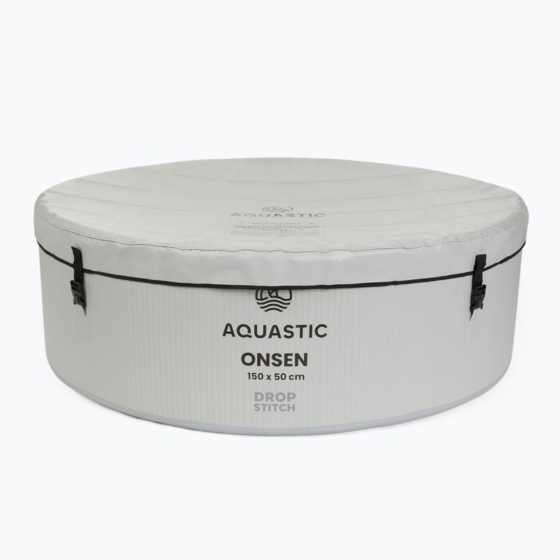 Bazén nafukovací AQUASTIC ONSEN drop stitch 700 l 150 cm šedý