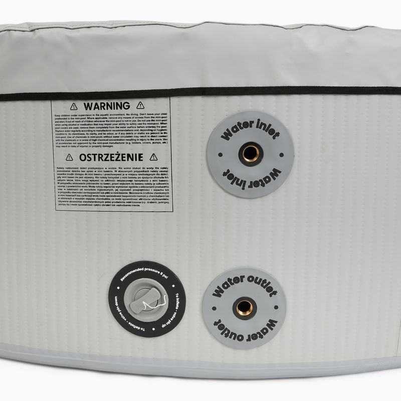 Bazén nafukovací AQUASTIC ONSEN drop stitch 700 l 150 cm šedý 10