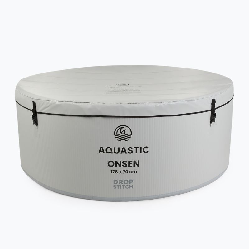 Bazén nafukovací AQUASTIC ONSEN drop stitch 1200 l 178 cm šedý