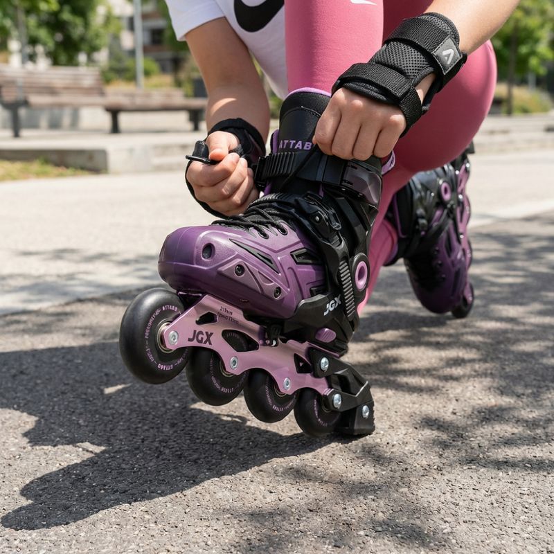 Dětské nastavitelné brusle ATTABO JGX purple 3