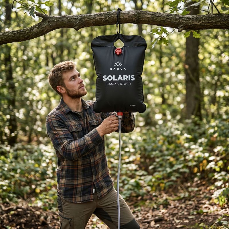 Kempingová sprcha KADVA Solaris 20 l černá 10