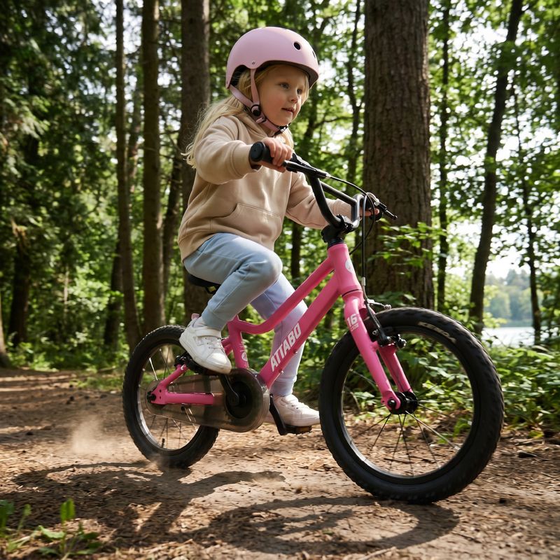 Dětské kolo ATTABO EASE 16" 6,4 kg Gen 2 růžové 6