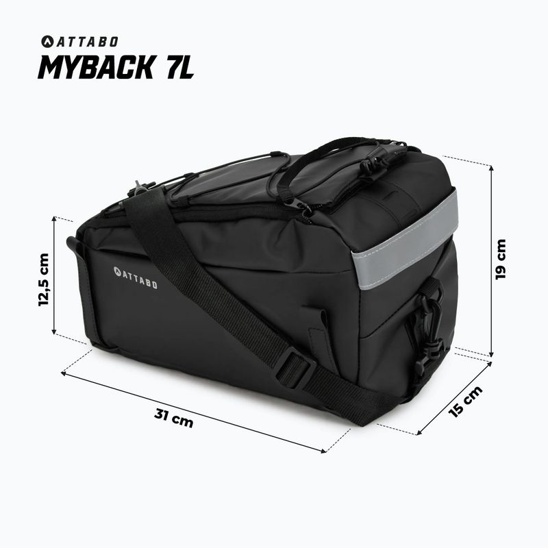 Brašna na kolo ATTABO MyBack 7 l black 7