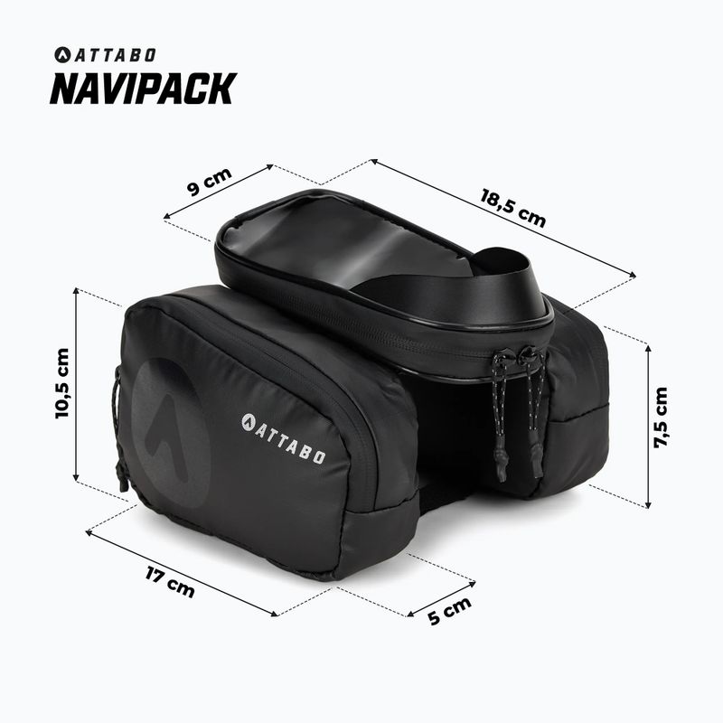 Taška na rám kola ATTABO NaviPack black 9