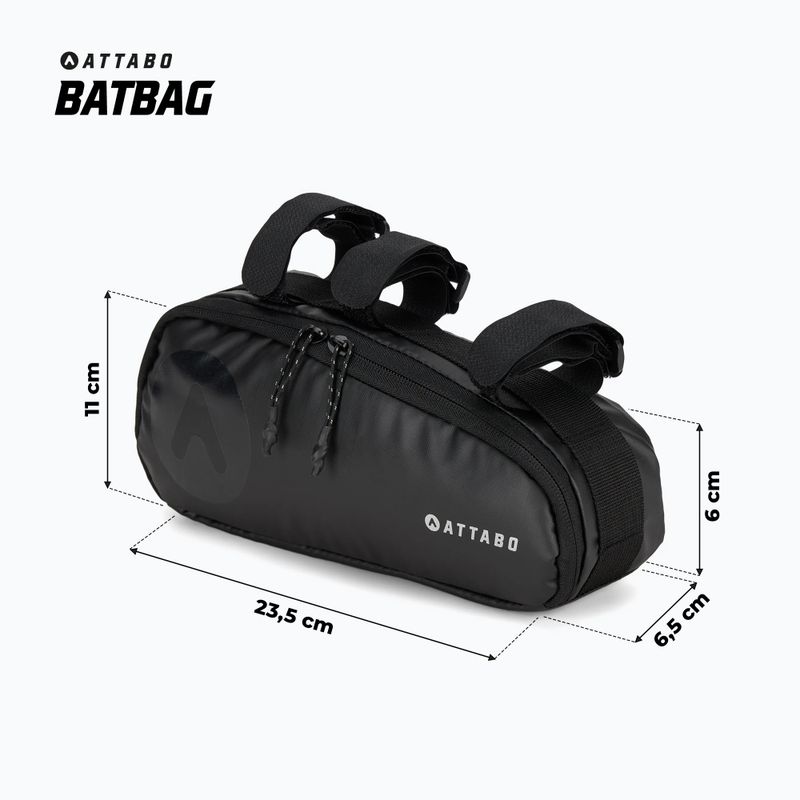Brašna na kolo pod rám ATTABO BatBag black 9
