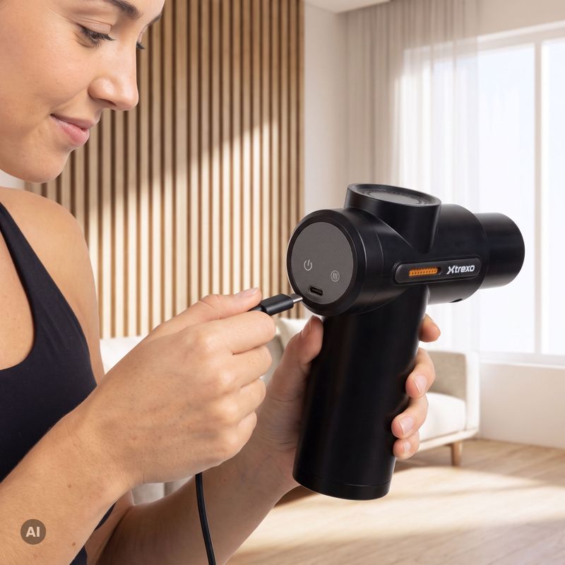 Pistolet XTREXO do masażu Mini Pulsar czarny 5