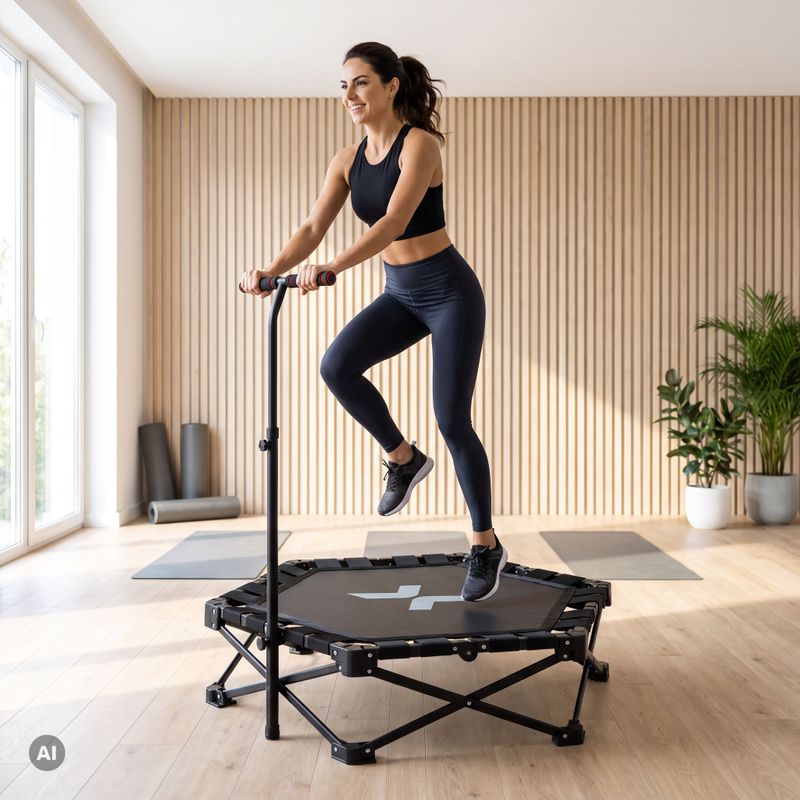 Trampolína XTREXO Hop&Side skládací černá 3