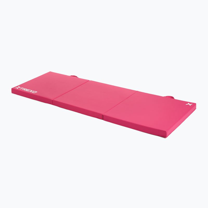 Skládací gymnastická matrace TREXO 180 x 60 x 5 cm pink 2