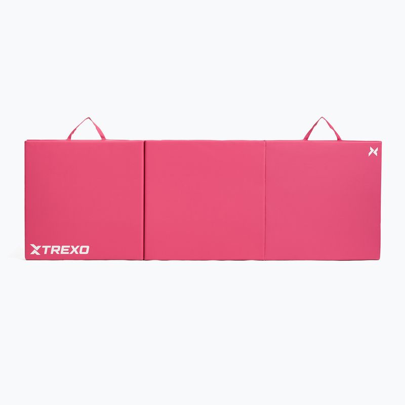 Skládací gymnastická matrace TREXO 180 x 60 x 5 cm pink 6