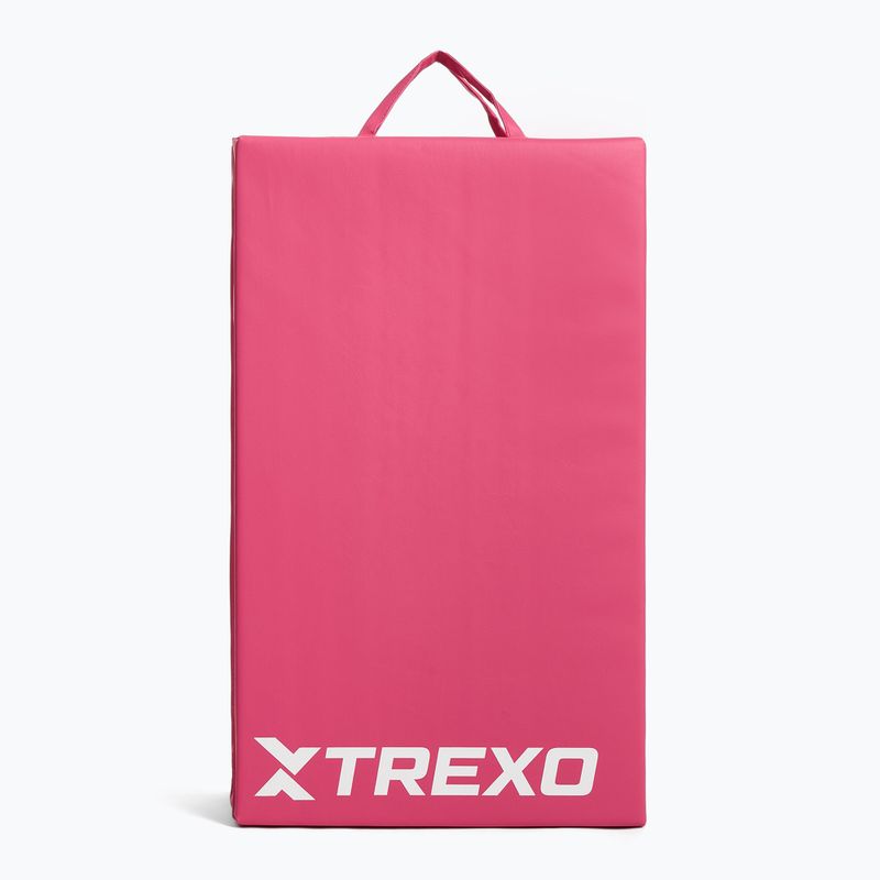 Skládací gymnastická matrace TREXO 195 x 80 x 5 cm pink 5