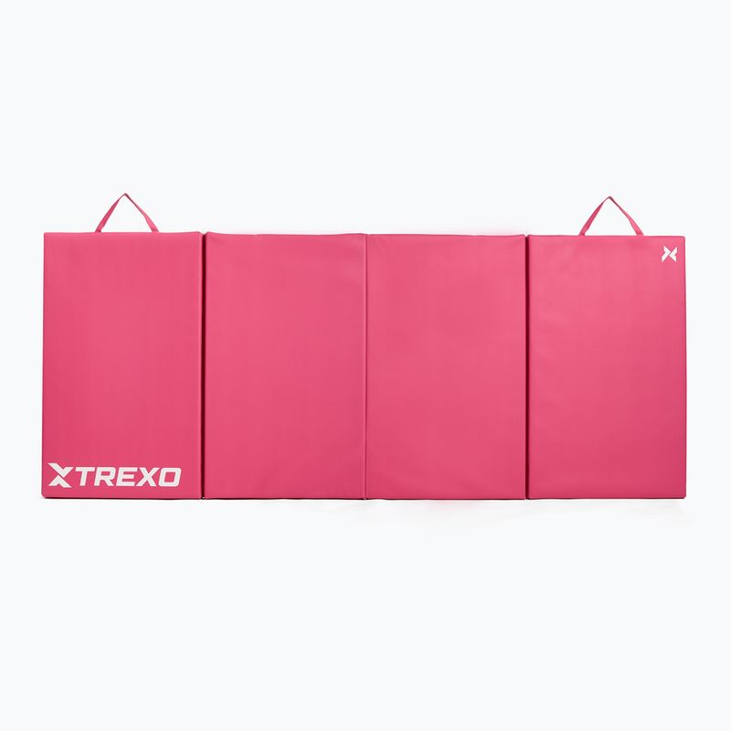 Skládací gymnastická matrace TREXO 195 x 80 x 5 cm pink 6