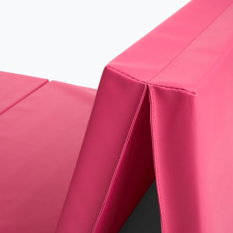 Skládací gymnastická matrace TREXO 195 x 80 x 5 cm pink 8