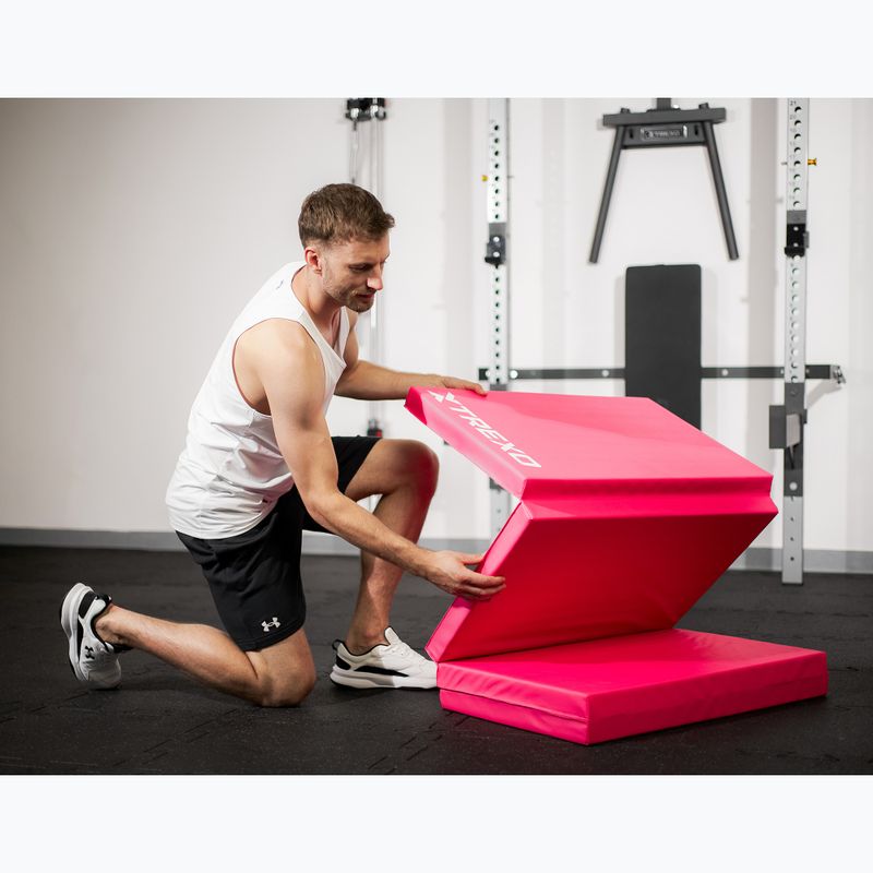 Skládací gymnastická matrace XTREXO 195 x 80 x 5 cm pink 10