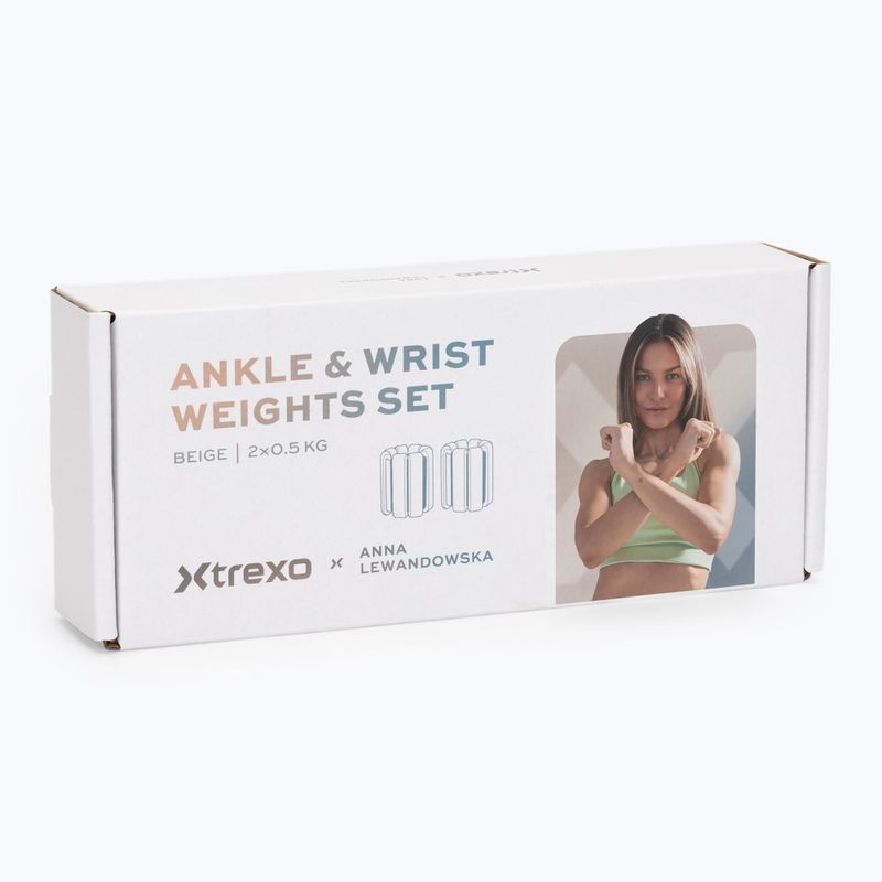 Závaží na kotníky a zápěstí XTREXO x Anna Lewandowska Bangles 205 Beige 9