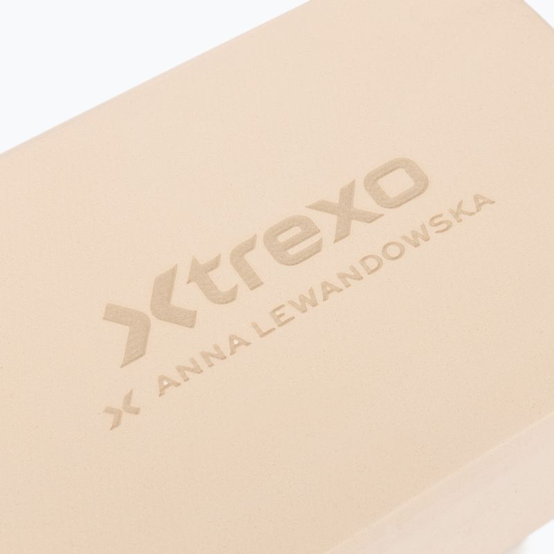 Jógový blok XTREXO x Anna Lewandowska block Beige 6