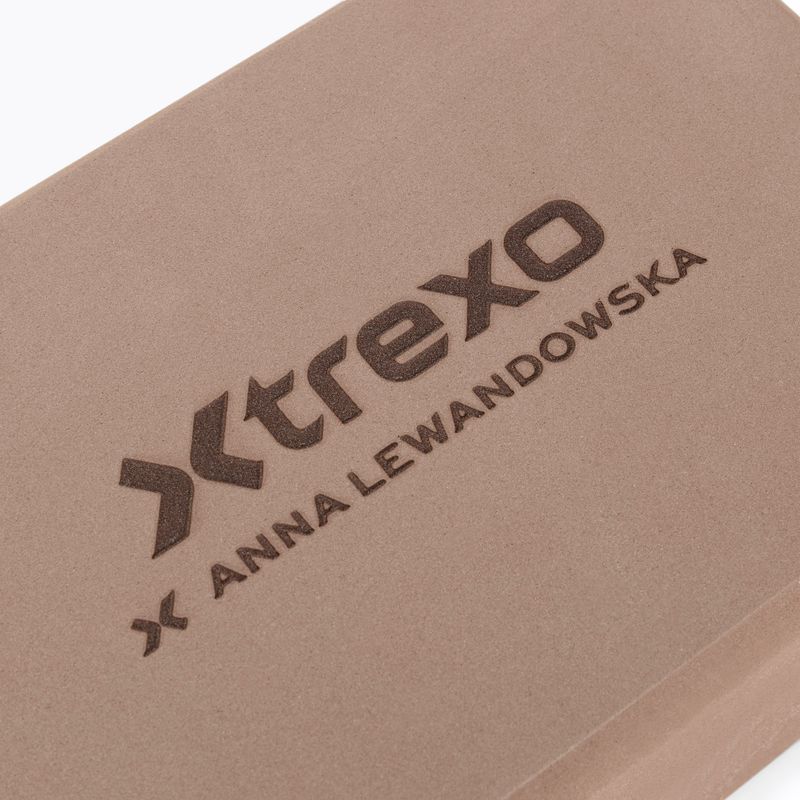 Jógový blok XTREXO x Anna Lewandowska block Milktea 6