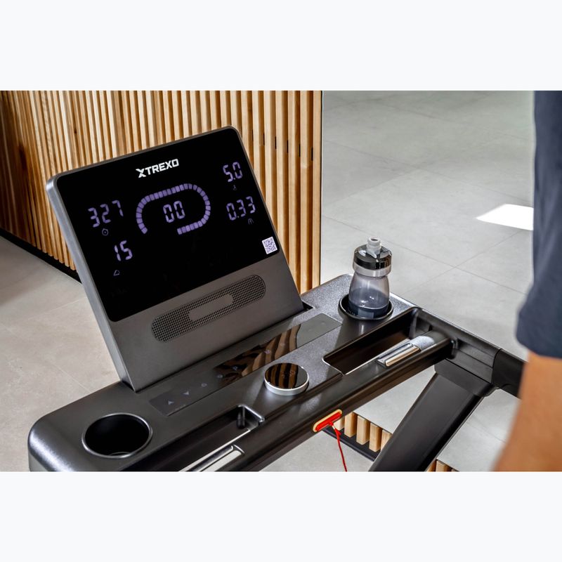 Běžecký pás elektrický  XTREXO X400 černý 9