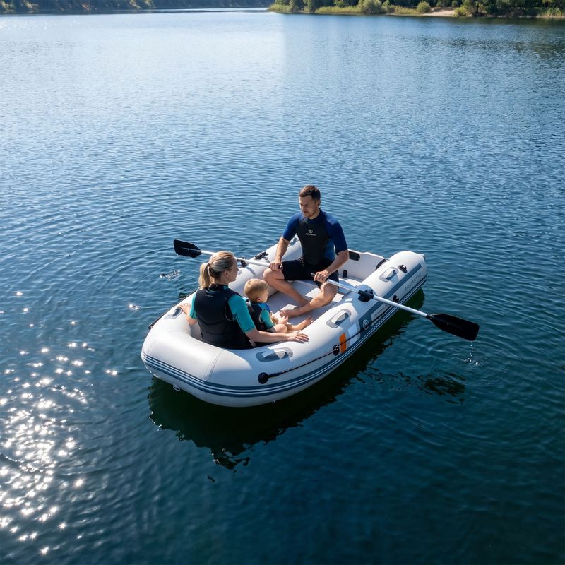 Čtyřmístný ponton AQUASTIC DS Hybrid šedý 17