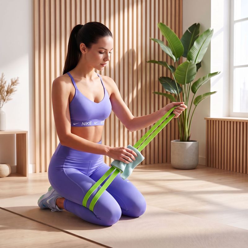 Guma odporová XTREXO k rehabilitaci 0/5 TXO-B4Z068-OR zelená 5