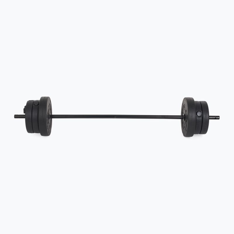 Posilovací lavice XTREXO BenchFit Lite se stojanem a činkou black 13