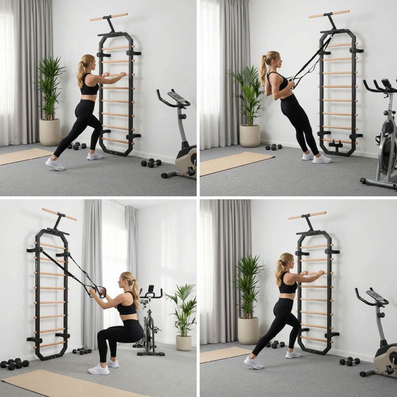 Gymnastické žebřiny XTREXO MULTICORE PRO black 5