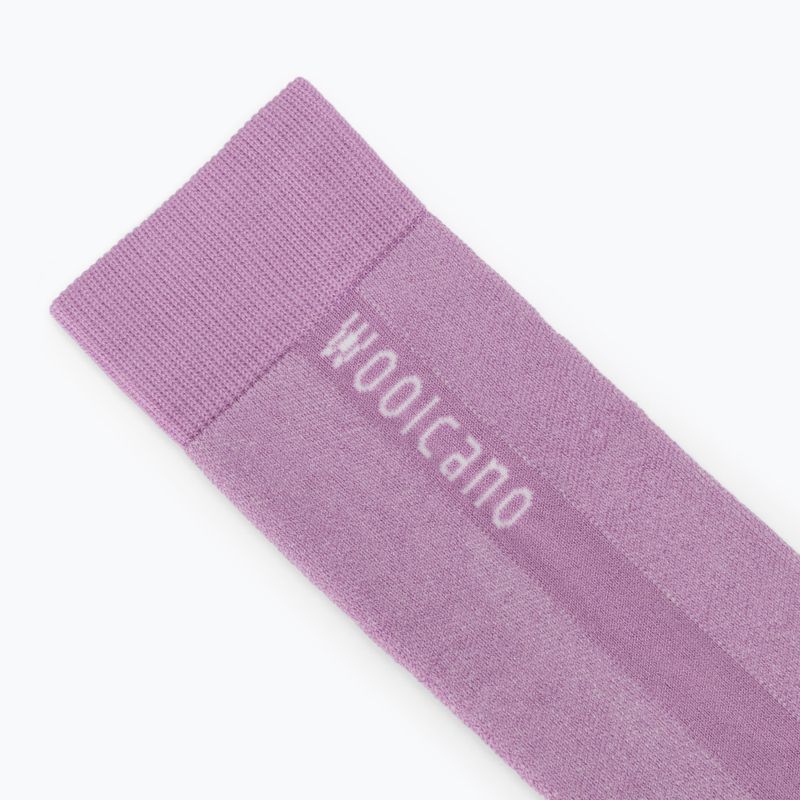 Dámské lyžařské ponožky Woolcano SCK1096 Szary/Różowy 3