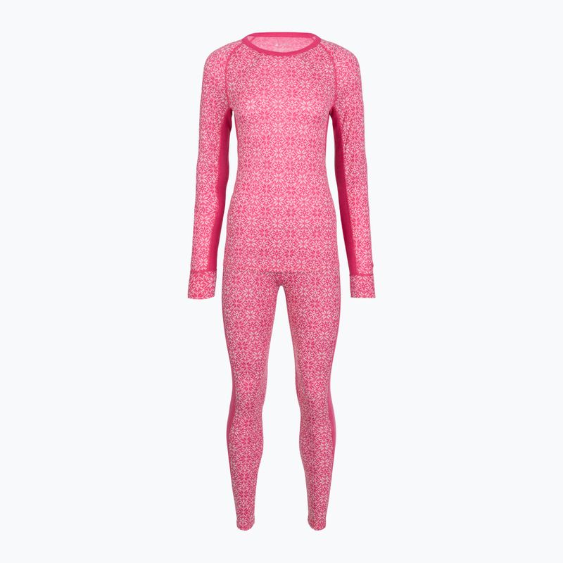 Dámská sada funkčního prádla Woolcano SET1109 Pink 3