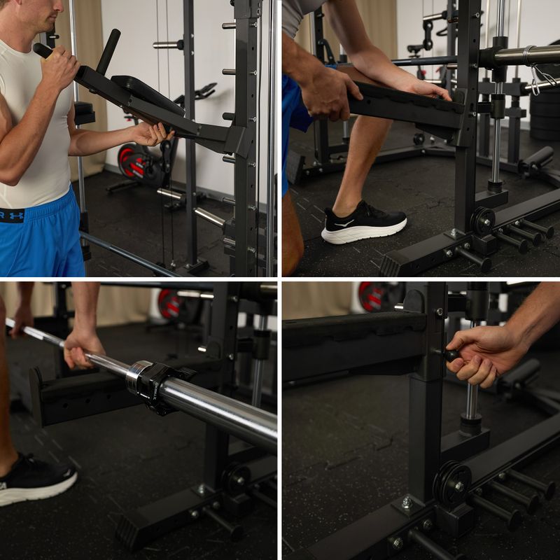 Posilovací věž s kladkou XTREXO Hector Commercial black 10